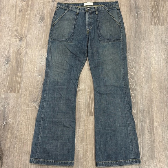 Mens Kitson Y2K vintage Paper Denim & Cloth Utility Pocket Bootcut Jeans - Picture 2 of 8